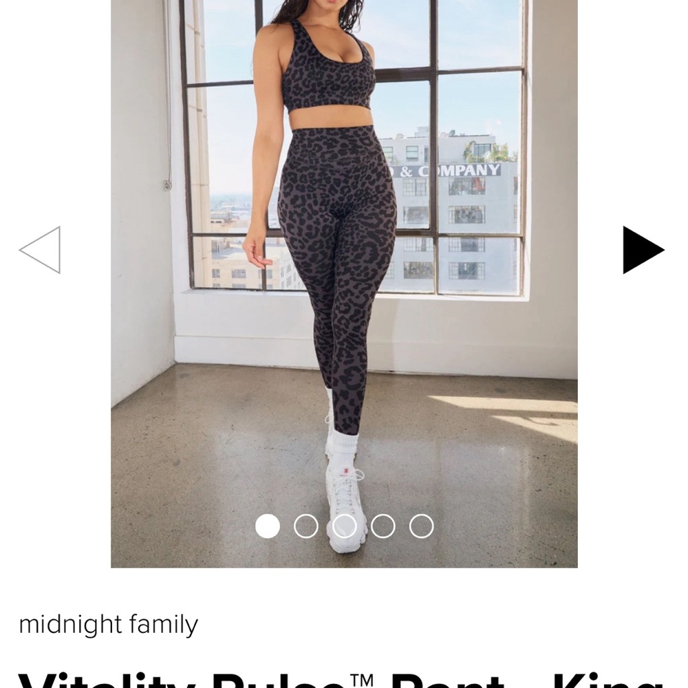 Balance Athletetica (Vitality) Cheetah Black Legings